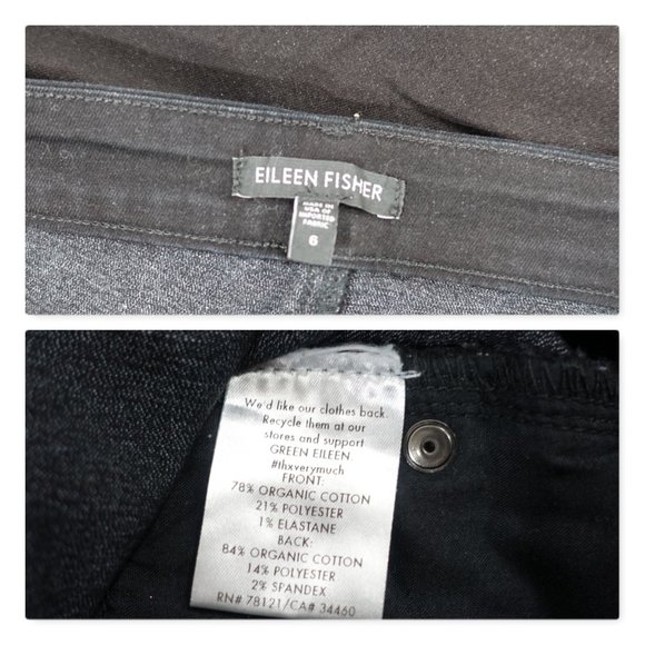 Eileen Fisher Black Skinny Jeans - Picture 6 of 6
